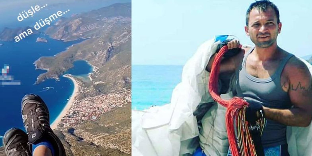 'Düşle Ama Düşme' Notuyla Paylaşmıştı... Yamaç Paraşütçüsü Denize Çakıldı