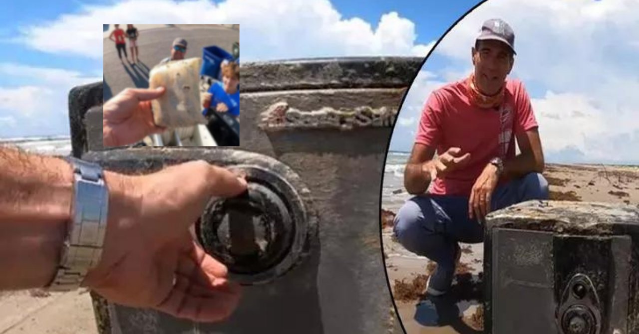 Sahilde kilitli kasa buldu! İçinden çıkana inanamadı