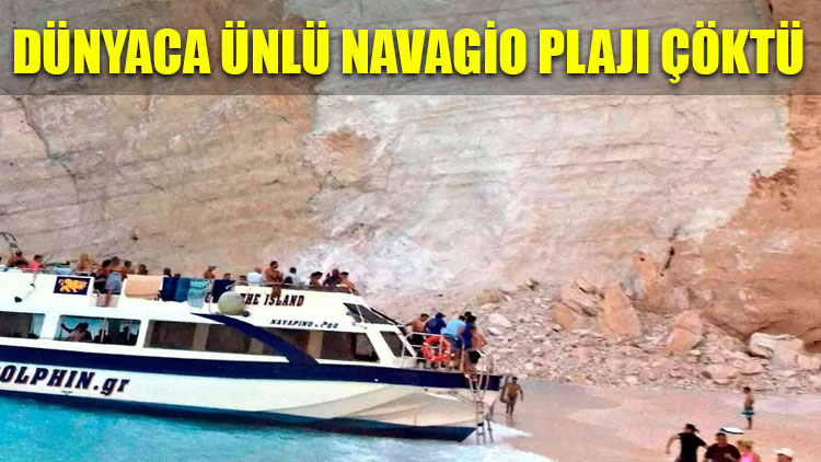 Dünyaca ünlü Navagio plajı çöktü!