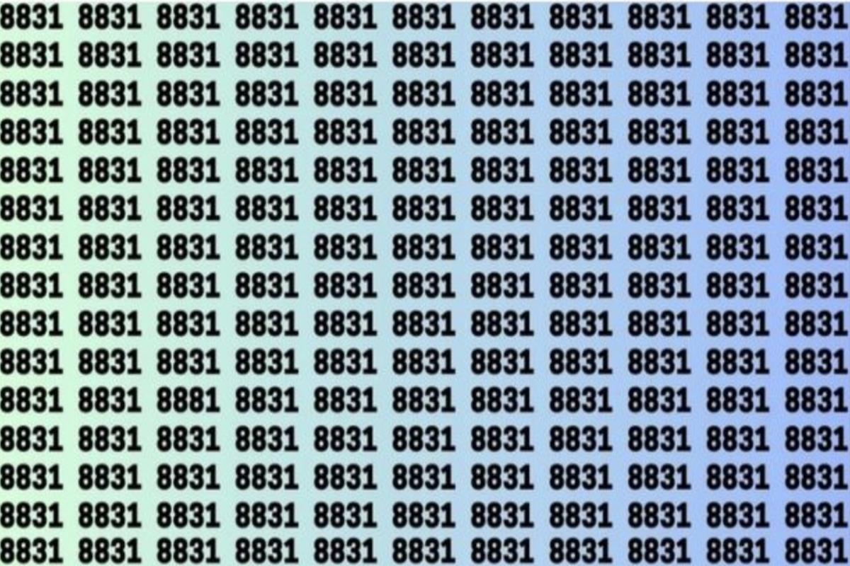 Algısı gelişmiş olanlar farklı sayıyı 12 saniyede bulabiliyor...Acele edin çünkü zamanınız kısıtlı