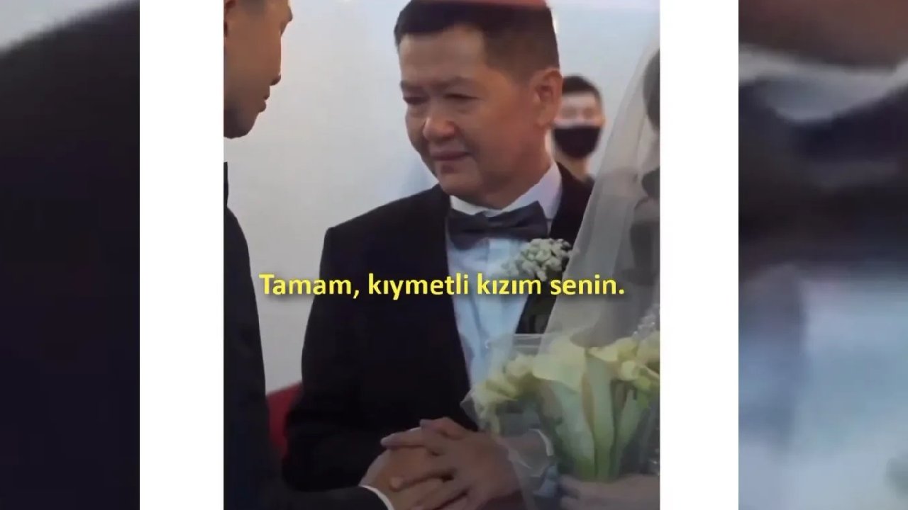 Düğünde babanın kızı için söyledikleri, herkesi ağlattı