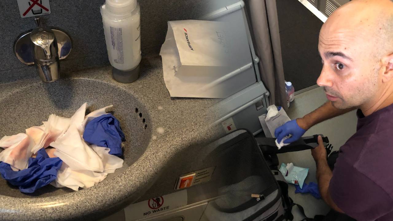 Uçakta Mide Bulandıran Olay! Bir Anda Kanlar İçinde Kaldı...