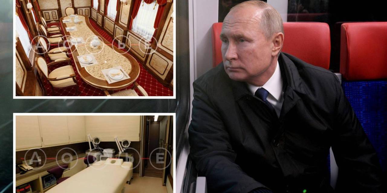 Putin'in zırhlı lüks treninin içinden yeni fotoğraflar sızdı! Dikkat çeken hamam detayı...
