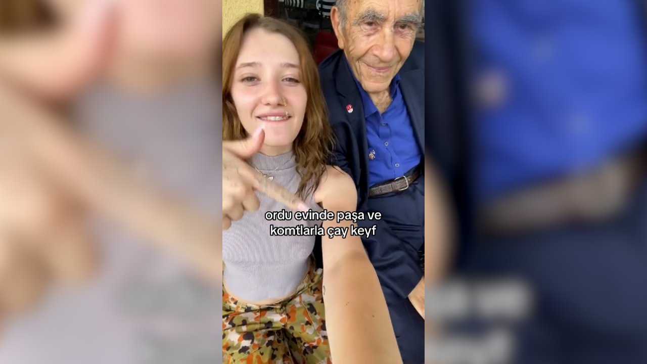 Eski Genelkurmay Başkanı'yla TikTok videosu çekti