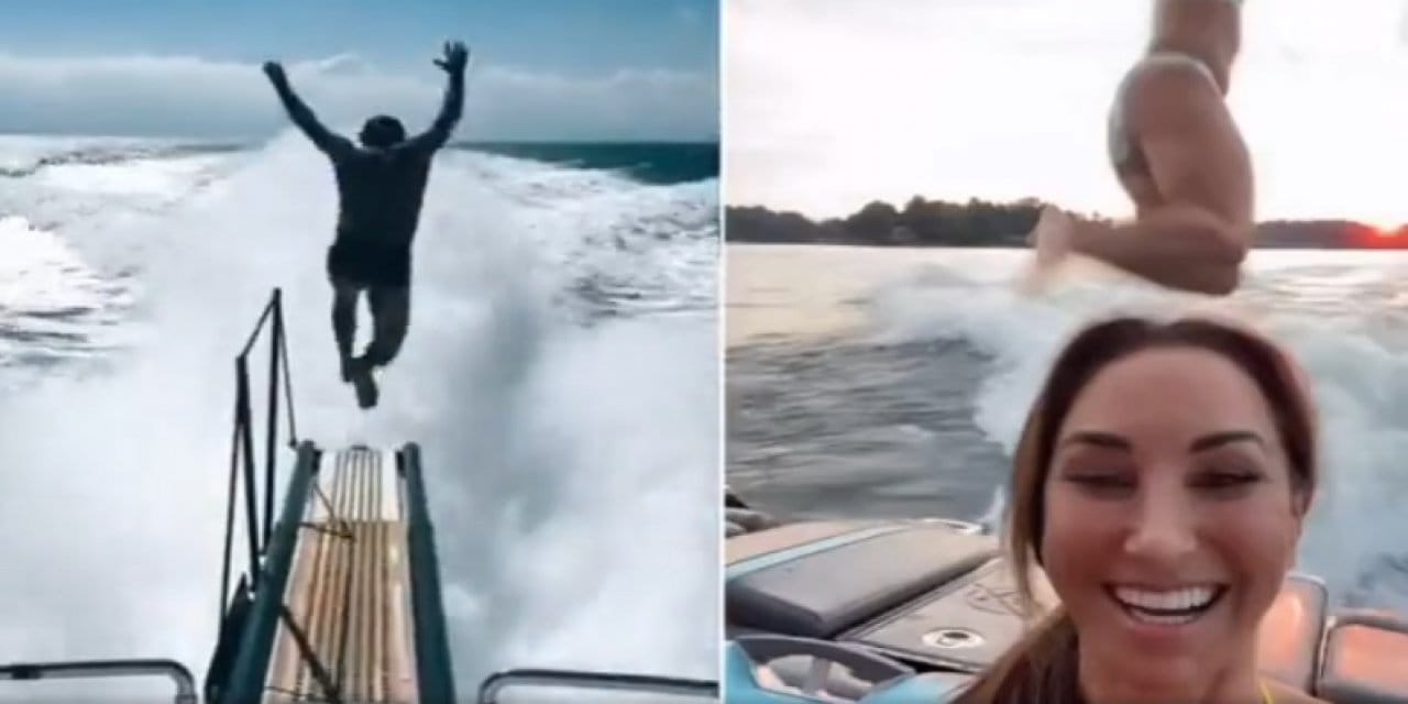 TikTok'ta Öldüren Akım! Tekneden Atlayan 4 Kişi Can Verdi!