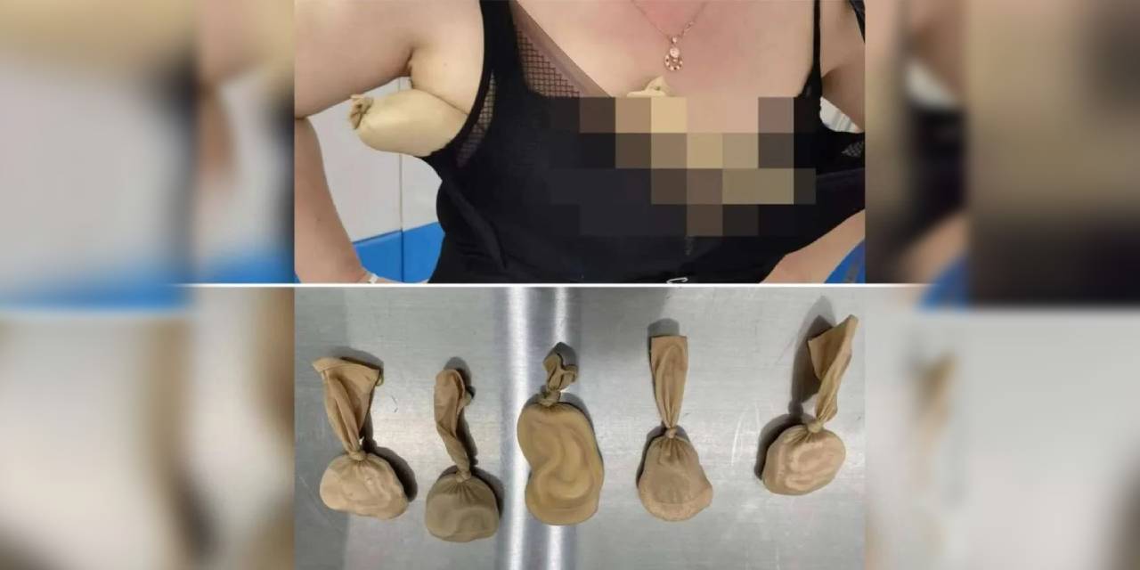 Çinli kadının sütyeninden çıkanlara kimse inanamadı!