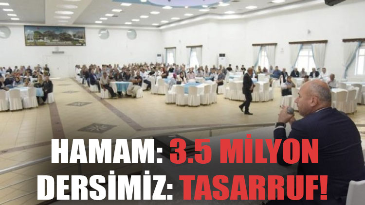 3 buçuk milyona hamam yaptıran AKP'li başkandan işçilere tasarruf dersi