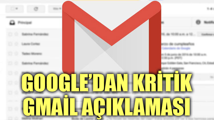 Google'dan kritik Gmail açıklaması