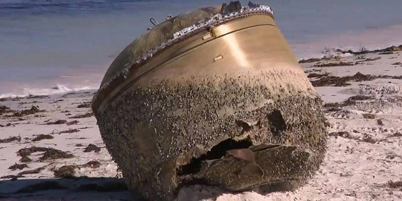 Kıyıya vuran dev cisim büyük merak uyandırmıştı! Yeni açıklama: 'Bizim mi bilmiyoruz'