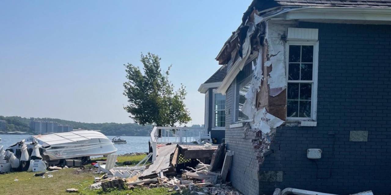 Sarhoş Kaptan Tekneyle Eve Çarptı!