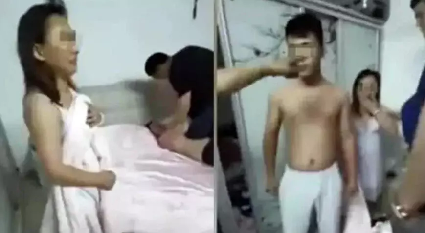 Eşini oğlunun arkadaşıyla bastı! Yatak odasında kavga