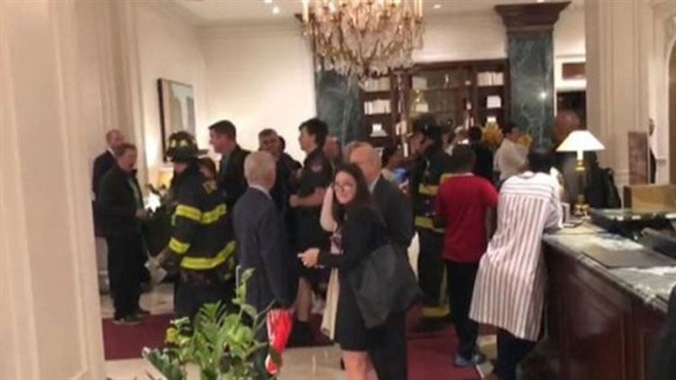 ABD'de Türk gazetecilerin kaldığı otelde yangın çıktı