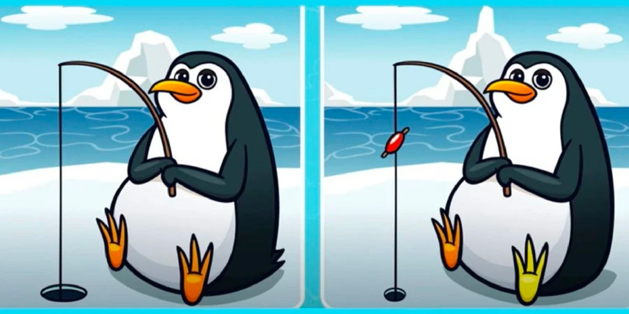 2 penguen arasındaki beş farkı sadece yüksek IQ'su olanlar 10 saniyede bulabiliyor