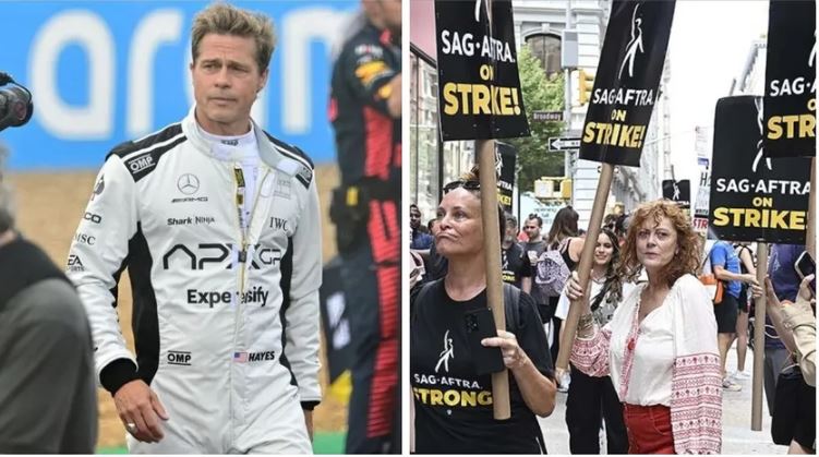 Brad Pitt'den Hollywood Grevine Destek: Formula 1'in Çekimlerini Durdurdu