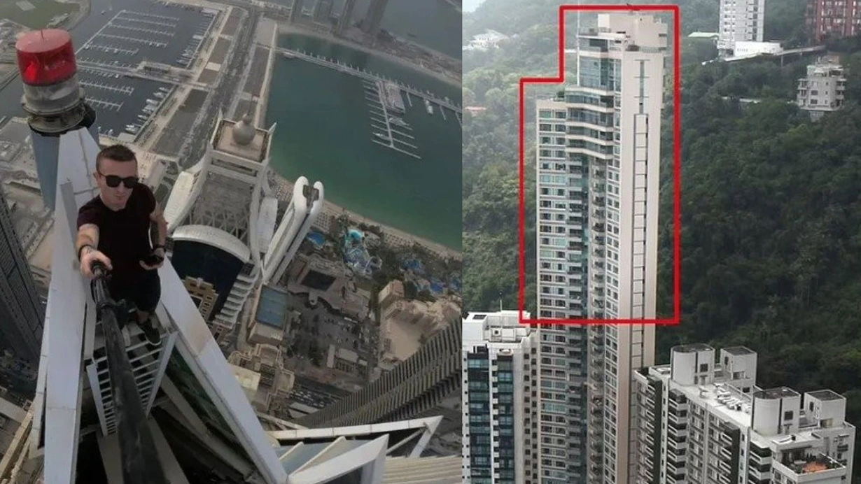 Ölüme meydan okuyan fenomenin feci sonu! 68'inci kattan yere çakıldı