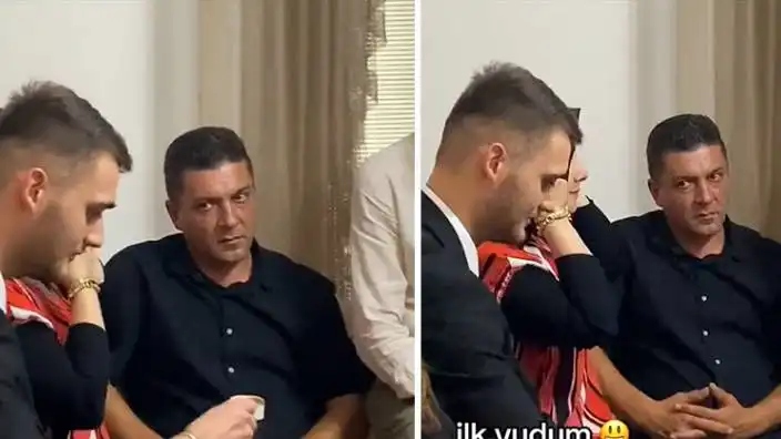 Kız isteme töreninde gündem olan görüntü, damadına öyle bir bakış attı ki...
