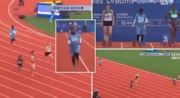 Somalili 'Göbekli Atlet' Koşuyu Zor Bitirdi, Federasyon Başkanı'nı Yedi