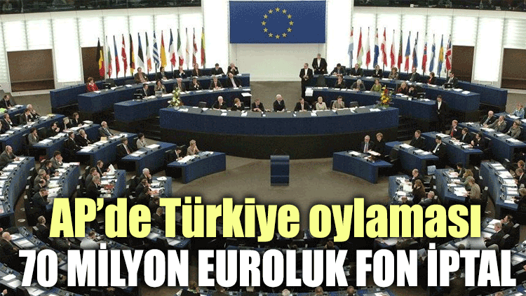 AP'de Türkiye oylaması: 70 milyon euroluk fon iptal
