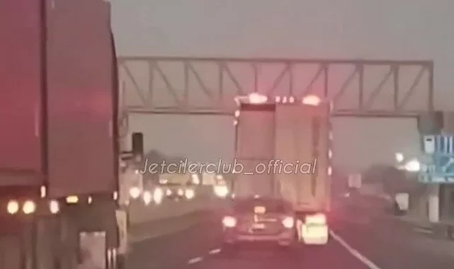 Kimseye yol vermeyen TIR sürücüsünün sonu kötü bitti!