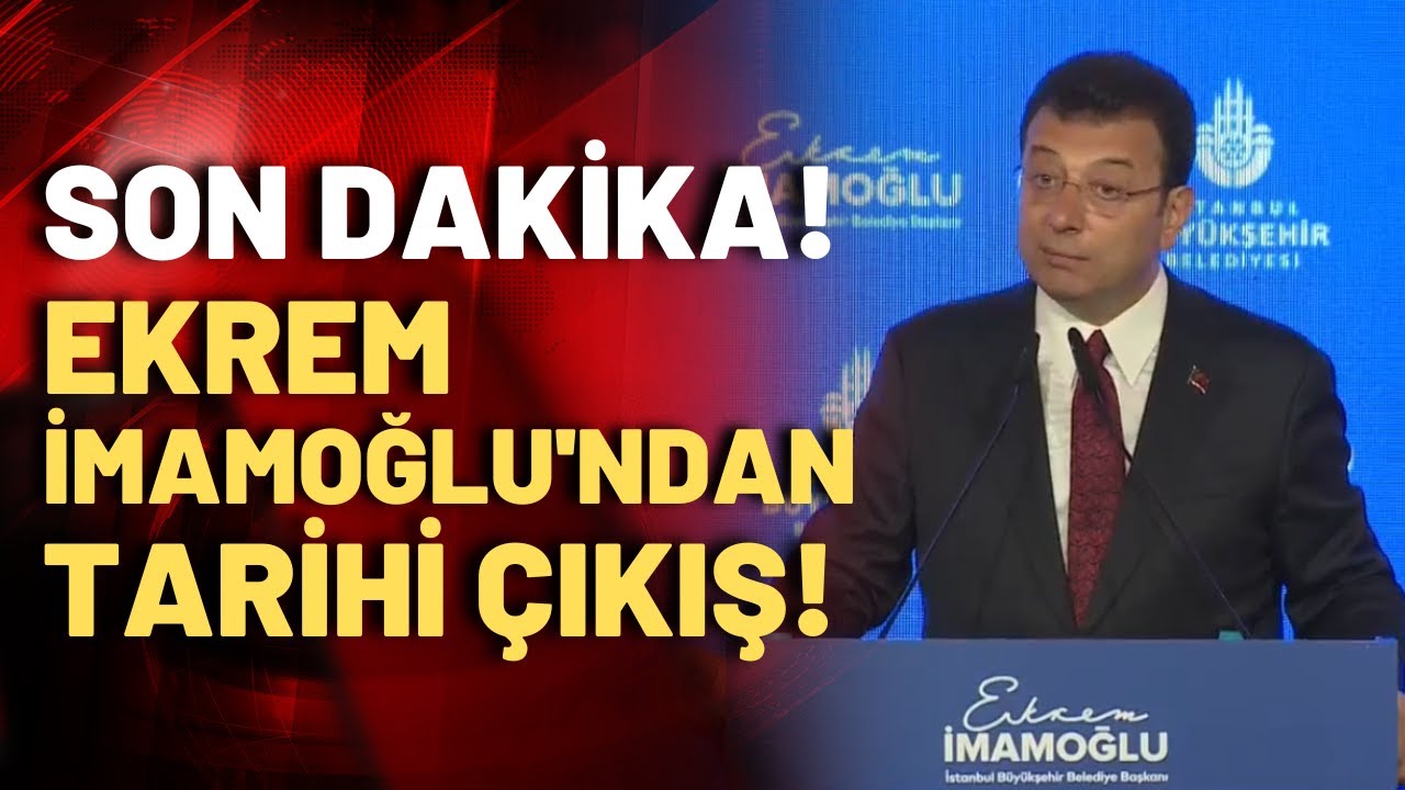 SON DAKİKA! Ekrem İmamoğlu'ndan tarihi konuşma: İstanbul için bir kez daha yola çıkıyorum!