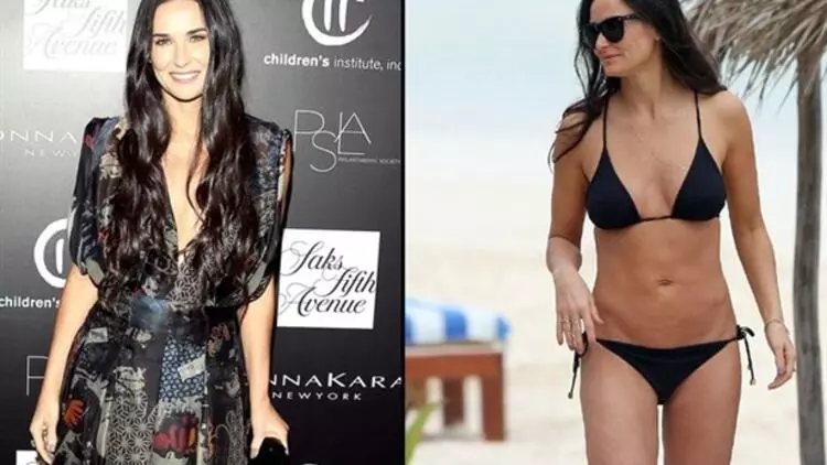 60 Yaşındaki  Demi Moore Bikinisiyle 'Harika' Görünüyor