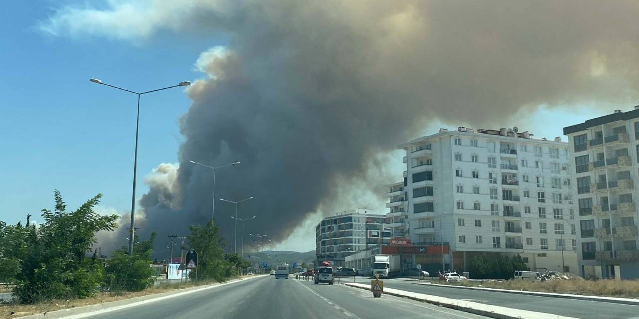 Çanakkale'de Yangın: Köy Boşaltıldı, Yol Kapatıldı