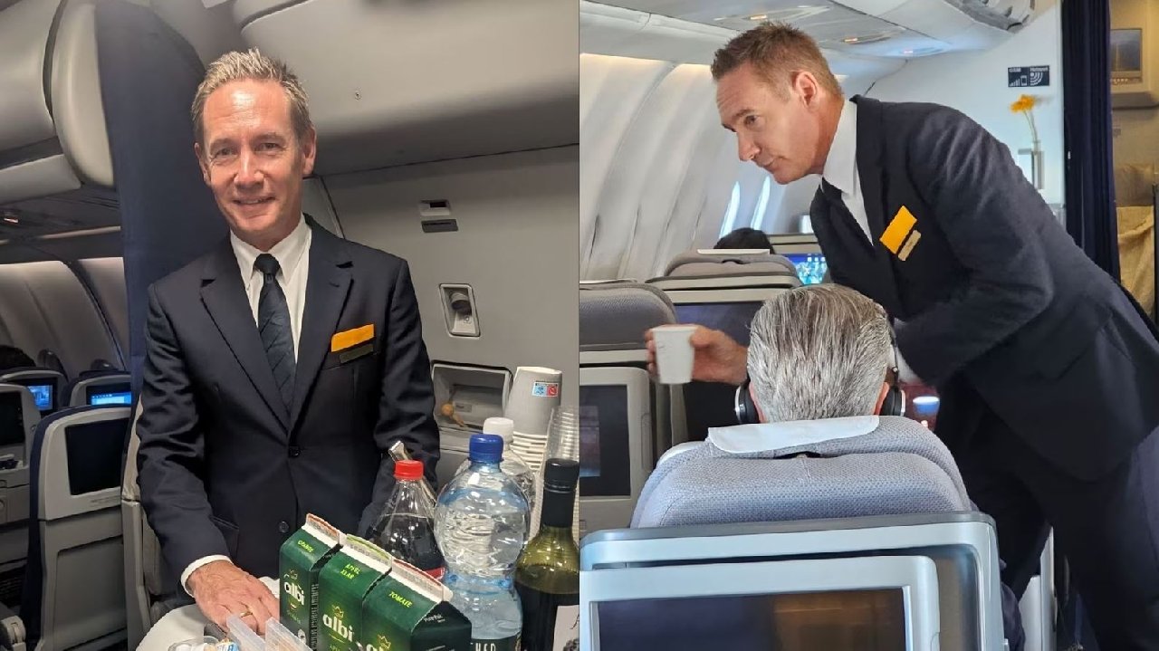 Lufthansa CEO'su Bir Günlüğüne Uçakta Kabin Memuru Oldu