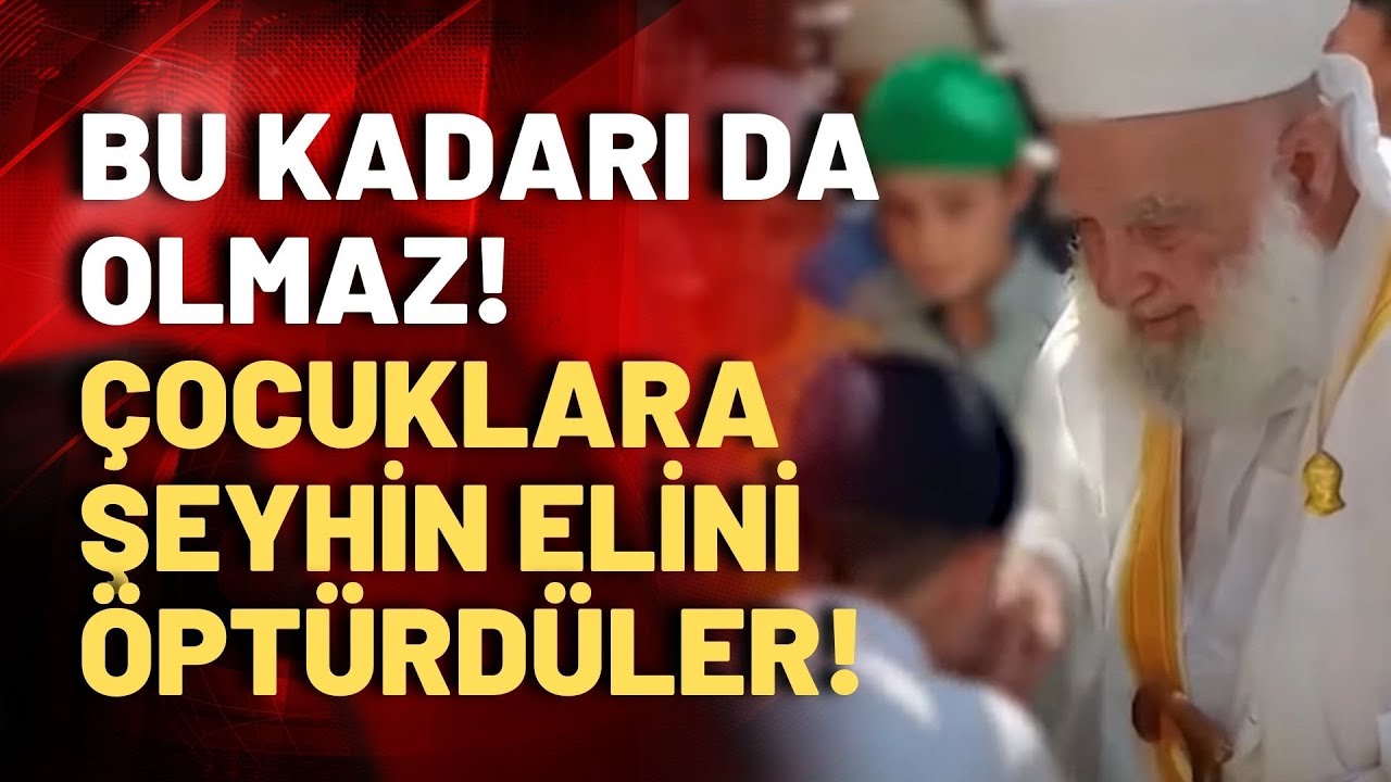 Şanlıurfa'da çocukları sıraya dizdiler, tarikat liderinin elini öptürdüler!