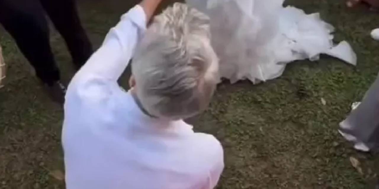 Ünlü oyuncu evlendi: İşte düğünden kareler...