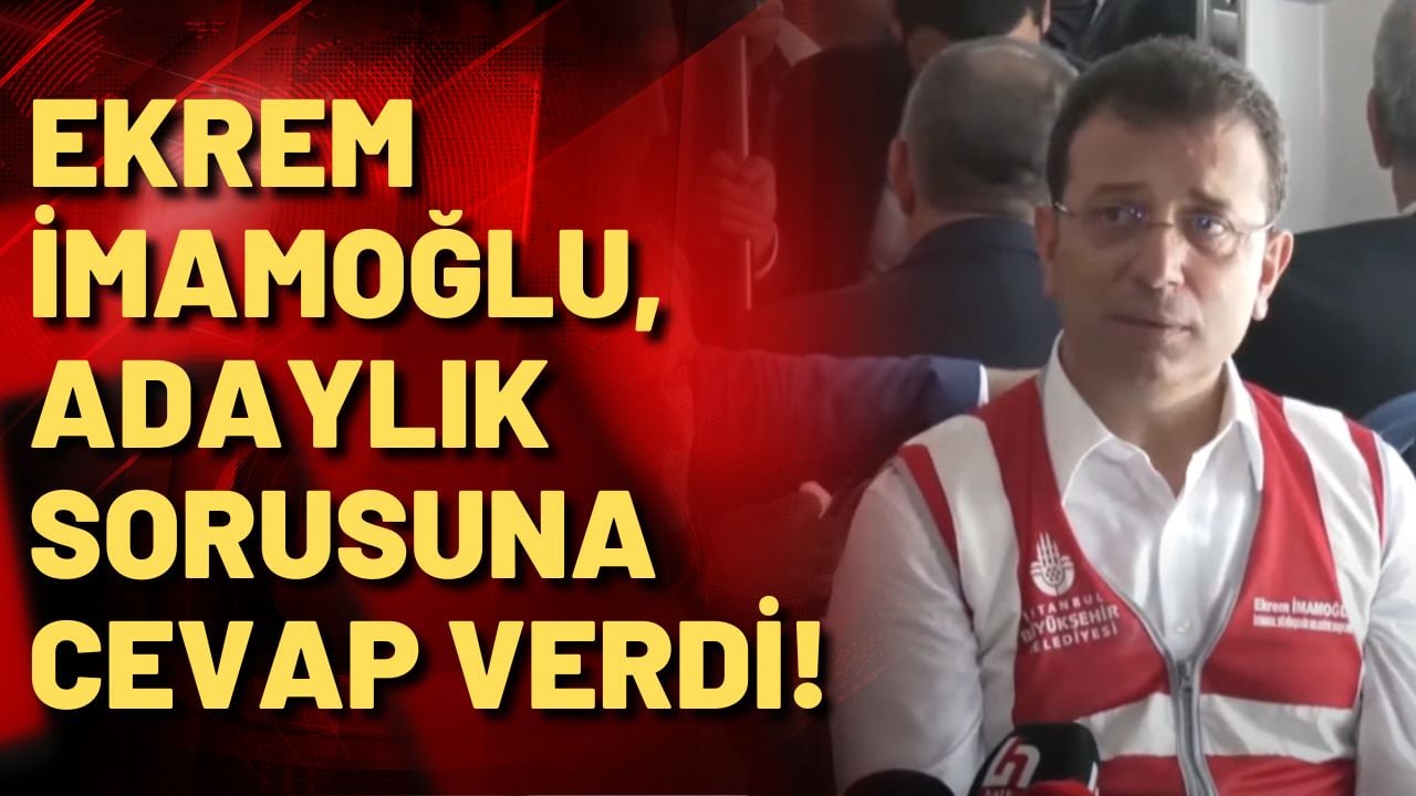 Ekrem İmamoğlu: Ben yola çıktım, adayım demek hadsizlik olur!