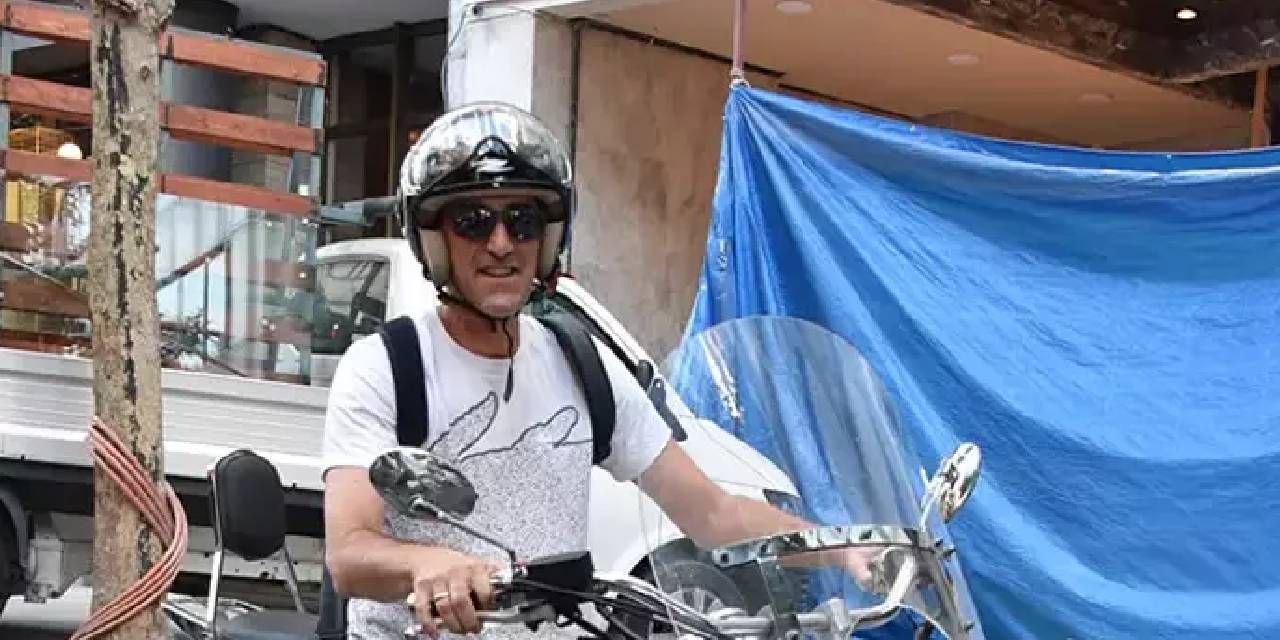 Ünlü oyuncu motosikletiyle görüntülendi: 'Benim emektarım!'