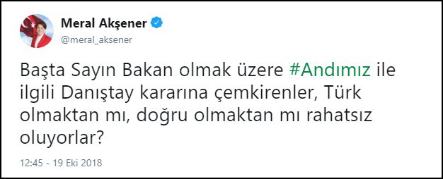 Meral Akşener: Türk olmaktan mı, doğru olmaktan mı rahatsız oluyorlar?