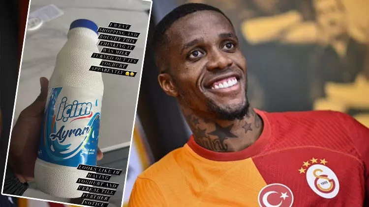 Wilfried Zaha süt almak isterken ayran aldı, onu da yoğurt sandı