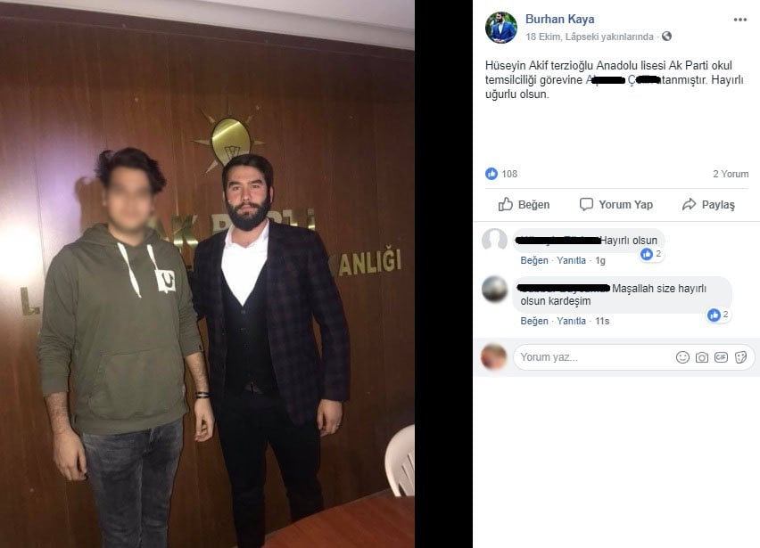 Evet bunu da gördük! AKP liseye temsilci atadı