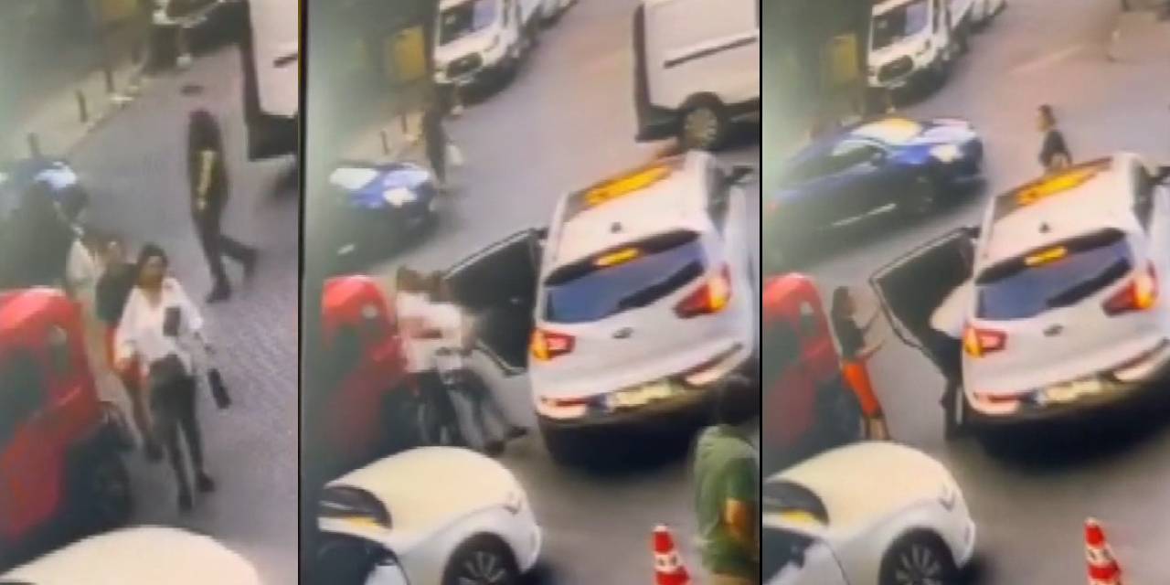 İstanbul'da Cadde Ortasında Kadını Kucaklayıp Kaçırdılar