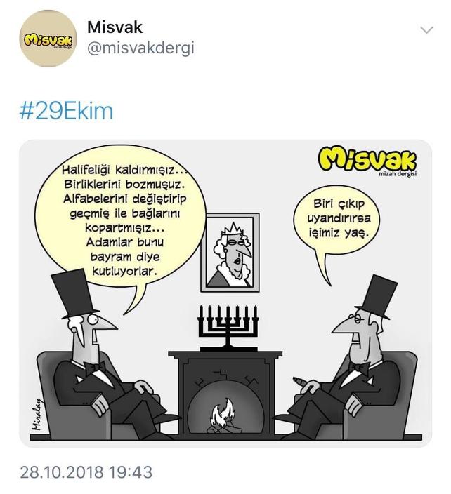 Misvak, Cumhuriyet'i hedef alan karikatürünü sildi