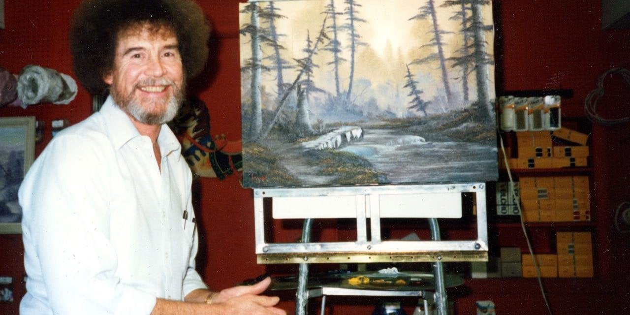 Bob Ross'un Resim Sevinci'nde Çizdiği İlk Tablo Satışa Çıktı