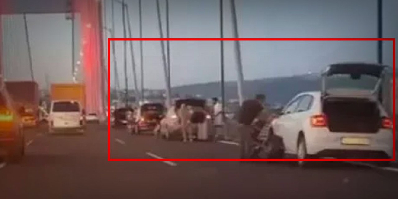 Osmangazi Köprüsü'ndeki Esrarengiz Olayın Sırrı Kameralarda Çözüldü