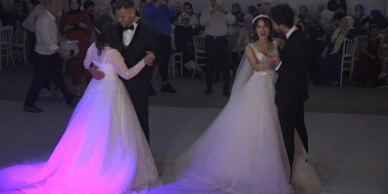 10 Gün Arayla Evlenme Kararı Aldılar... Kız Kardeşleri Düğünü Birlikte Yaptı
