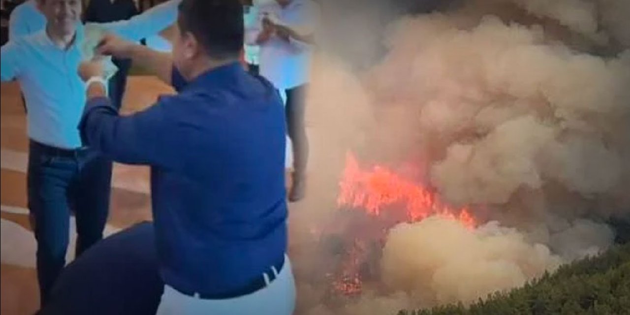 Orman Yangını Devam Ederken AKP İl Başkanı 'Kurtlarını Döktü'