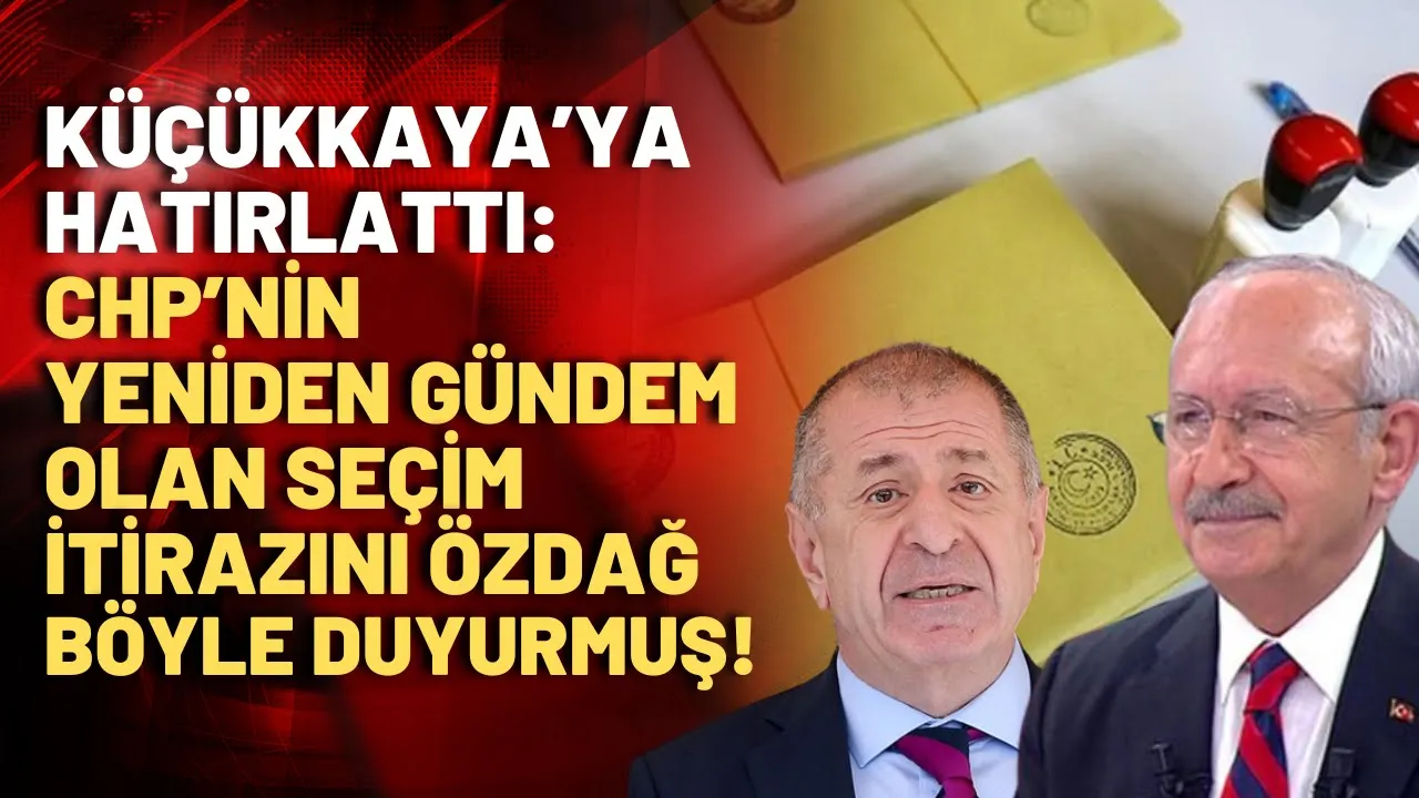 İsmail Küçükkaya, 6 yıl önce Ümit Özdağ'ın CHP'nin seçim itirazını duyurduğunu böyle aktarmıştı!