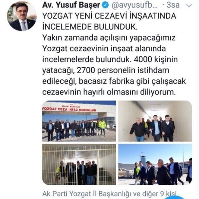 AKP'li vekilden cezaevi övgüsü: Bacasız fabrika gibi çalışacak