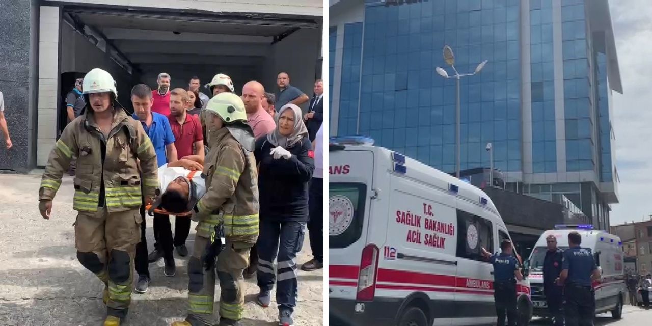 İstanbul'da İş Yeri Asansörü Düştü, Yaralılar Var