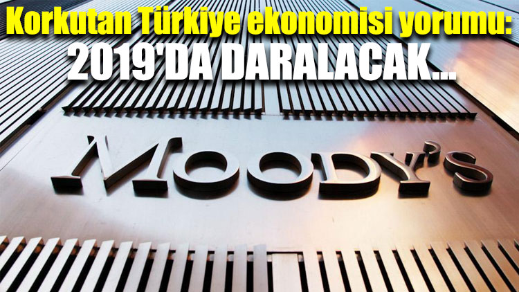 Moody's'ten korkutan Türkiye ekonomisi yorumu: 2019'da daralacak...