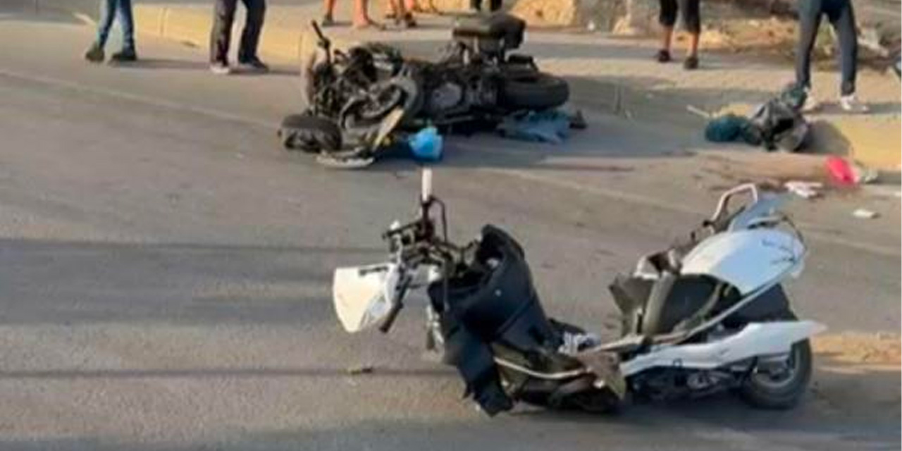 İki Motosikletin Çarpıştığı Kaza Kamerada: 1 Ölü, 1 Yaralı