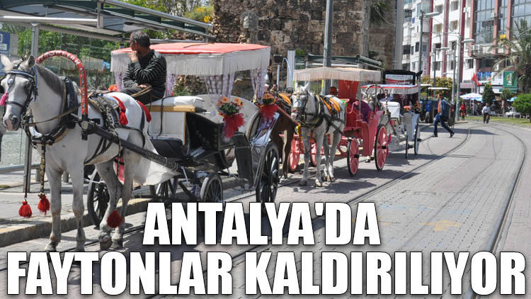 Antalya'da faytonlar kaldırılıyor