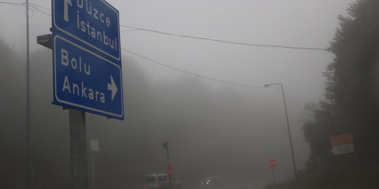 Bolu Dağı’nda Ulaşıma Sağanak Ve Sis Engeli