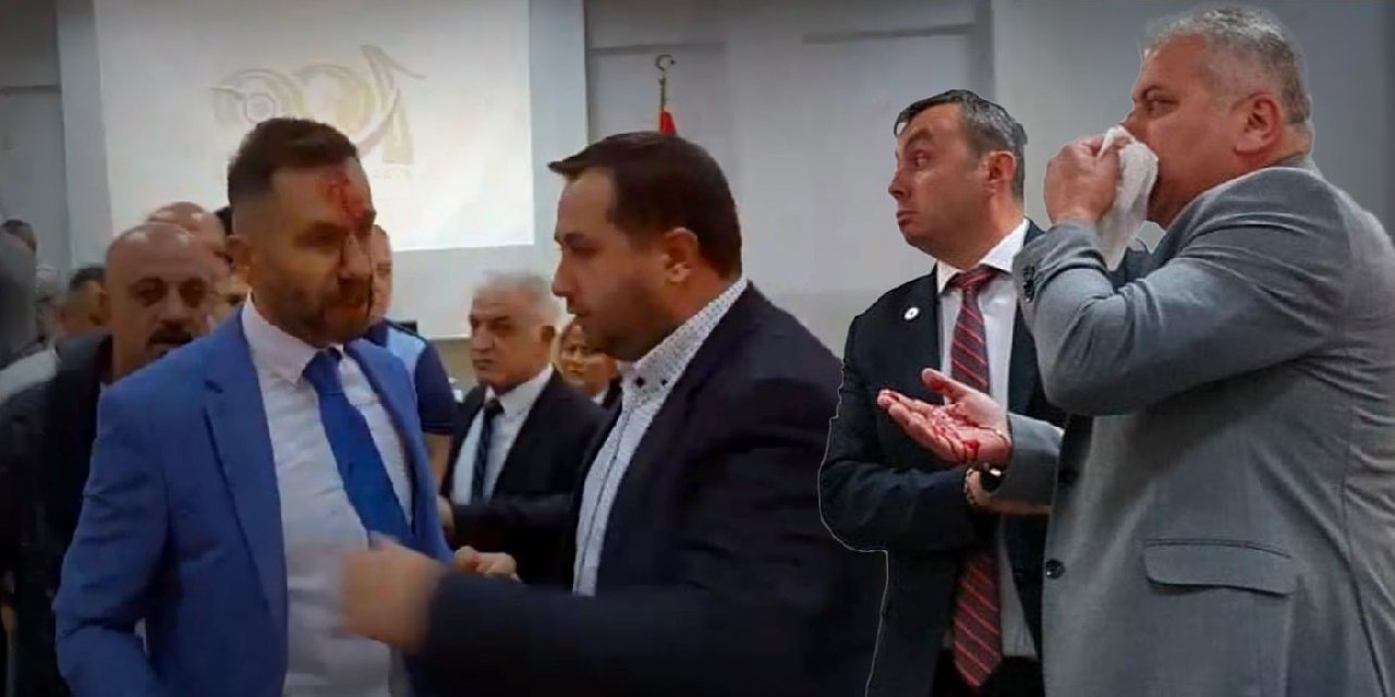 MHP'li Meclis Üyesi, CHP'li Üyeye Kafa Atıp Burnunu Kırdı