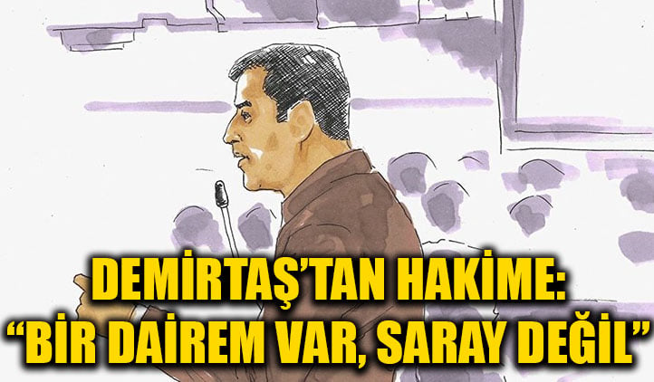 Demirtaş'tan hakime: Bir dairem var, saray değil