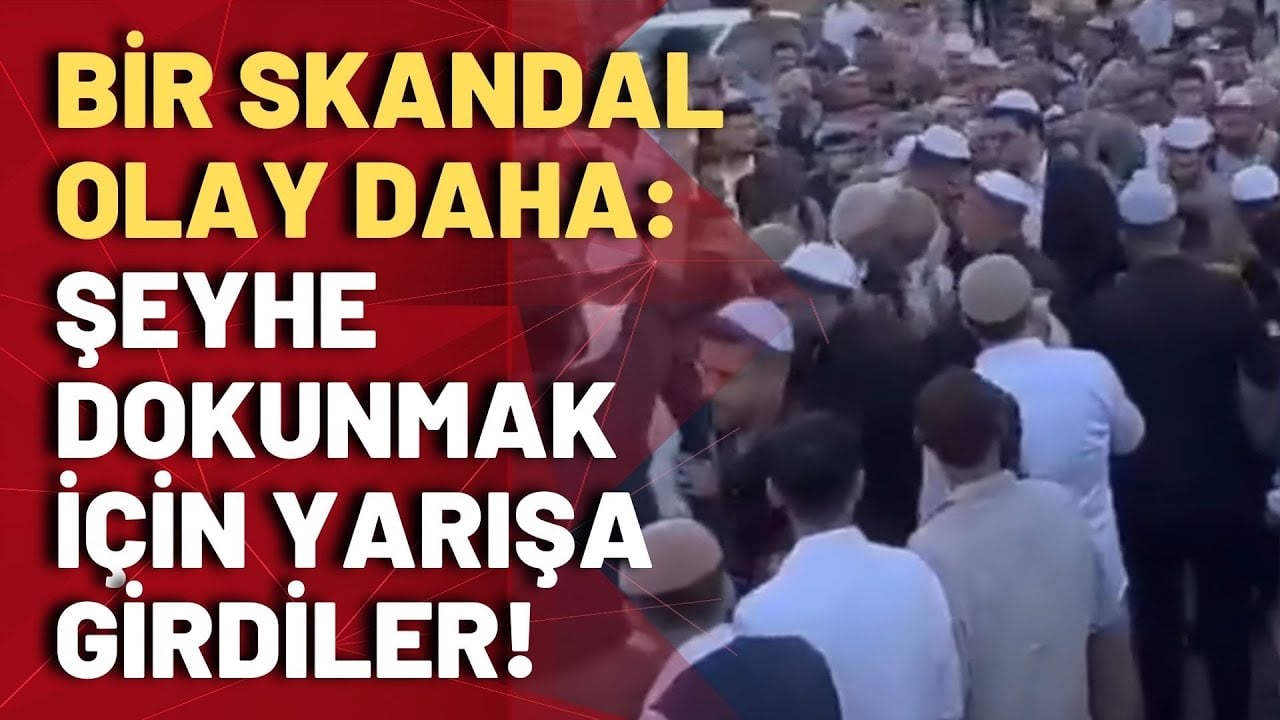 Ağızları açıkta bırakan olay: Tarikat üyelerinden Şeyhe dokunabilmek için kıyasıya mücadele!